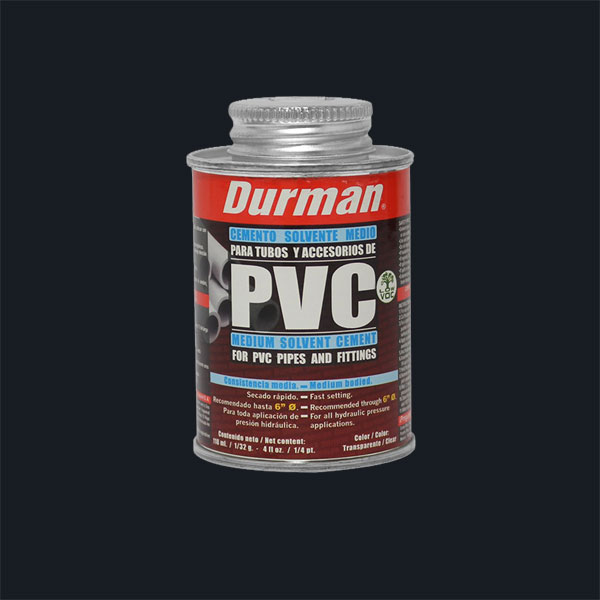 Larach y Cia : Pegamento Durman 1/8 gal para PVC