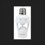 CEPO PORTA LAMPARA E-27  C/SENSOR DE MOVIMIENTO SANELEC 1280