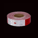 CINTA REFLECTIVA ROJA BLANCO 3M VENTA PIE