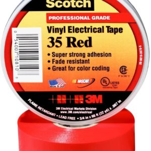TAPE ELECTRICO SCOTCH SUPER 33 VYNIL 3 M - ROJO