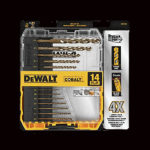 JUEGO DE BROCAS METAL HSS PUNTA PILOTO 14 PCS DWA1240