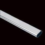 TUBO PARA CLOSET CROMADO OVALADO 15 X 30MM X 3 MTRS HTU432-05