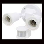CEPO DOBLE E-27  C/SENSOR DE MOVIMIENTO SANELEC