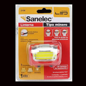 LINTERNA DE CABEZA LED AAA BATERIAS SANELEC 2108