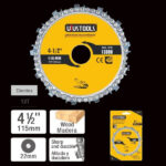 DISCO DESBASTE PARA TALLAR MADERA 4 1/2" UYUSTOOLS DTM413