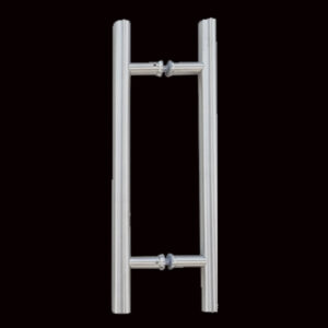 HALADERA P/ PUERTA VIDRIO O PORTON CROMADA 24" RABIT RB-GDH-600
